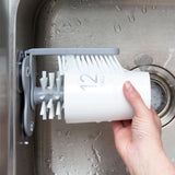 2018 New Sink Suction Cup Base Cleaning Bottle Glass Brush