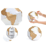 DIY Scratch Globe 3D Stereo Assembly Globe World Map