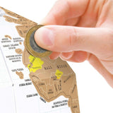 DIY Scratch Globe 3D Stereo Assembly Globe World Map