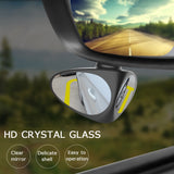 2 in 1 Car Blind Spot Mirror Wide Angle Mirror 360 Rotation Adjustable Convex Rear View Mirror View front wheel Car mirror