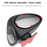 2 in 1 Car Blind Spot Mirror Wide Angle Mirror 360 Rotation Adjustable Convex Rear View Mirror View front wheel Car mirror