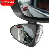 2 in 1 Car Blind Spot Mirror Wide Angle Mirror 360 Rotation Adjustable Convex Rear View Mirror View front wheel Car mirror