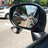 2 in 1 Car Blind Spot Mirror Wide Angle Mirror 360 Rotation Adjustable Convex Rear View Mirror View front wheel Car mirror